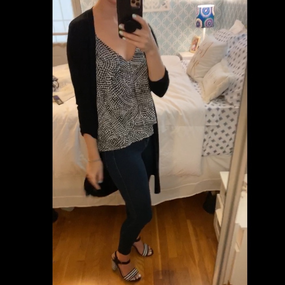 NWOT H&M White & Black Dot Print Tank - Picture 5 of 5